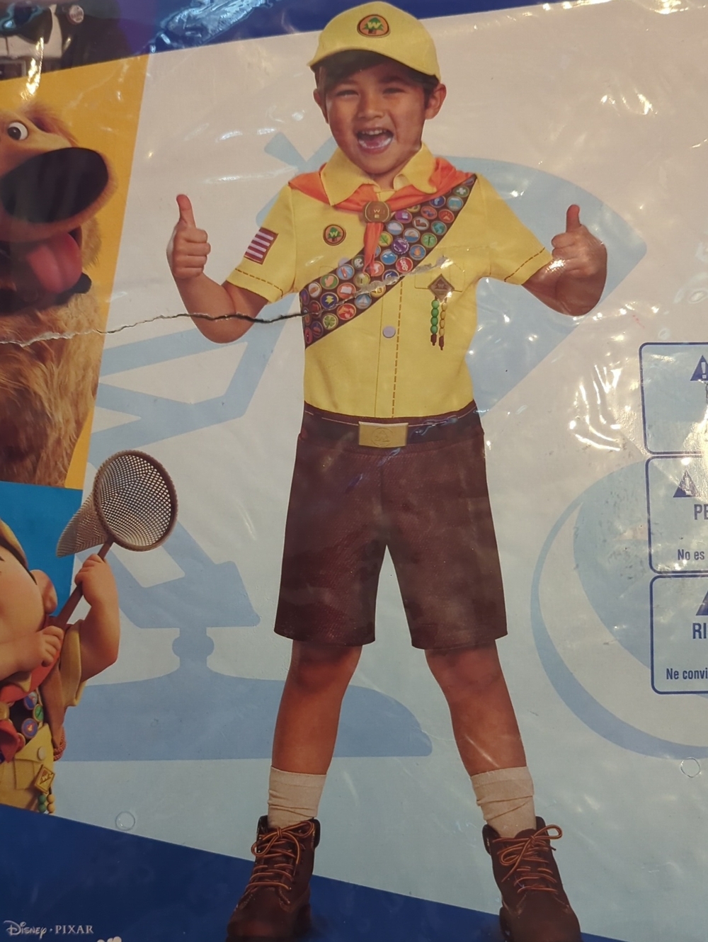 UP Russell, Disney Pixar Halloween Costume,  Sz XS (3T-4T), New